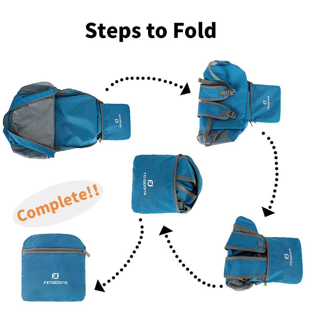 FENGDONG 35L Lightweight Foldable Waterproof Packable Travel Small Hiking Backpack Daypack for men women
