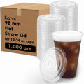 Karat C-KC626TS 98mm Diameter Flat Lids for Karat Cold Cups, Case of 1000