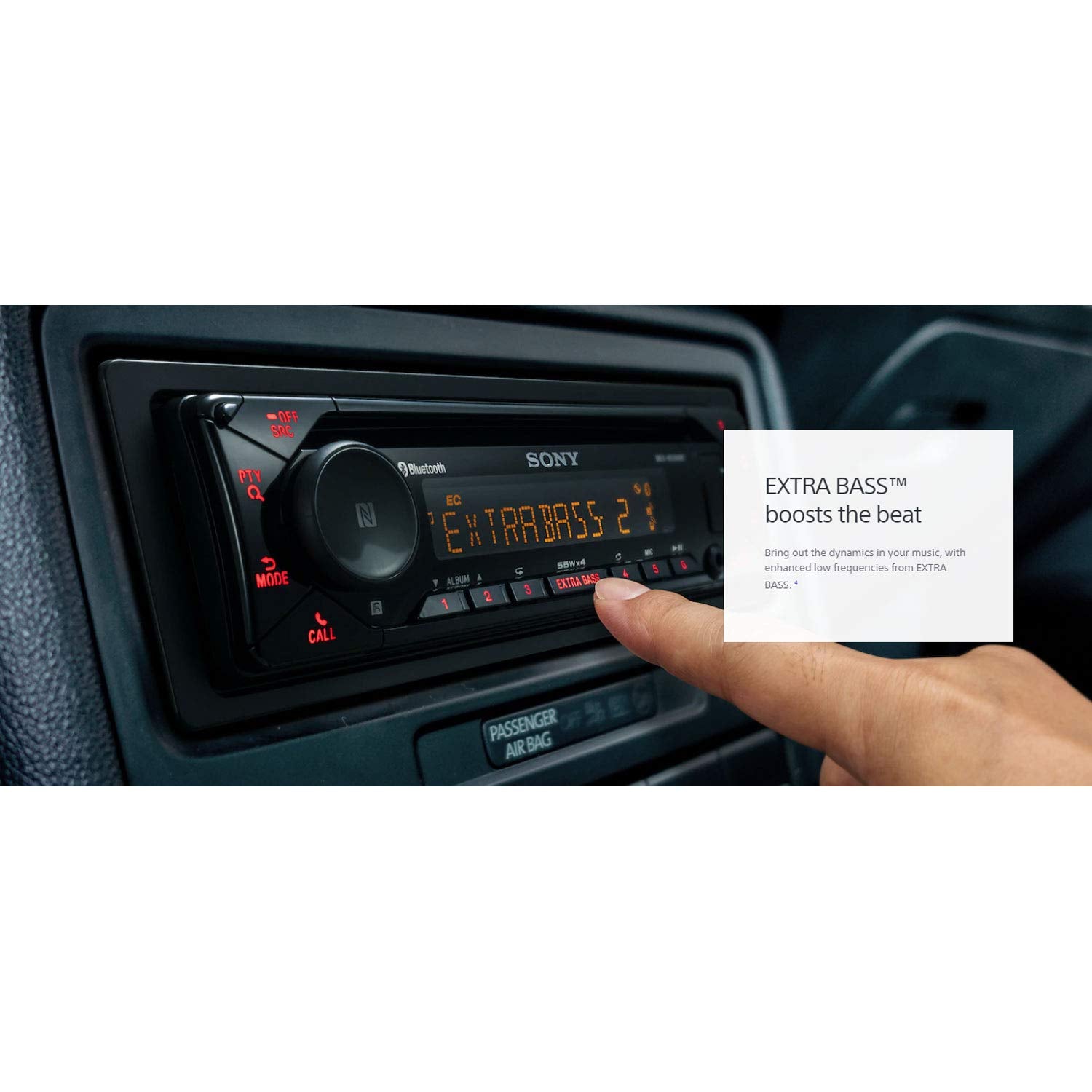 Sony MEX-N5300BT Car Stereo Single Din Radio with Bluetooth, CD Player, USB/AUX