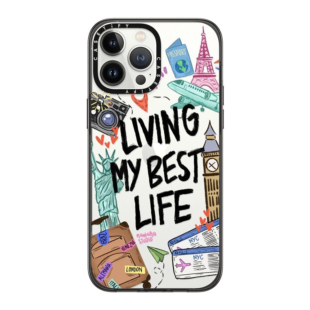 CASETiFY Compact Case for iPhone 13 [Lightweight / 4 ft. 2X Military Grade Drop Protection/Slim] - #1 Mom - Clear Black