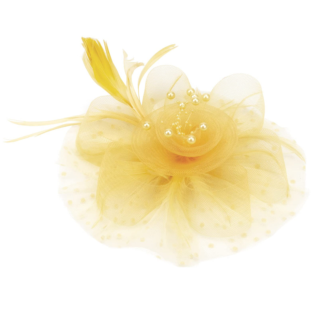 AQOKKA Women Fascinators Hats Flower Fascinators with Headband and Clip Tea Party Headwear for Women and Girls