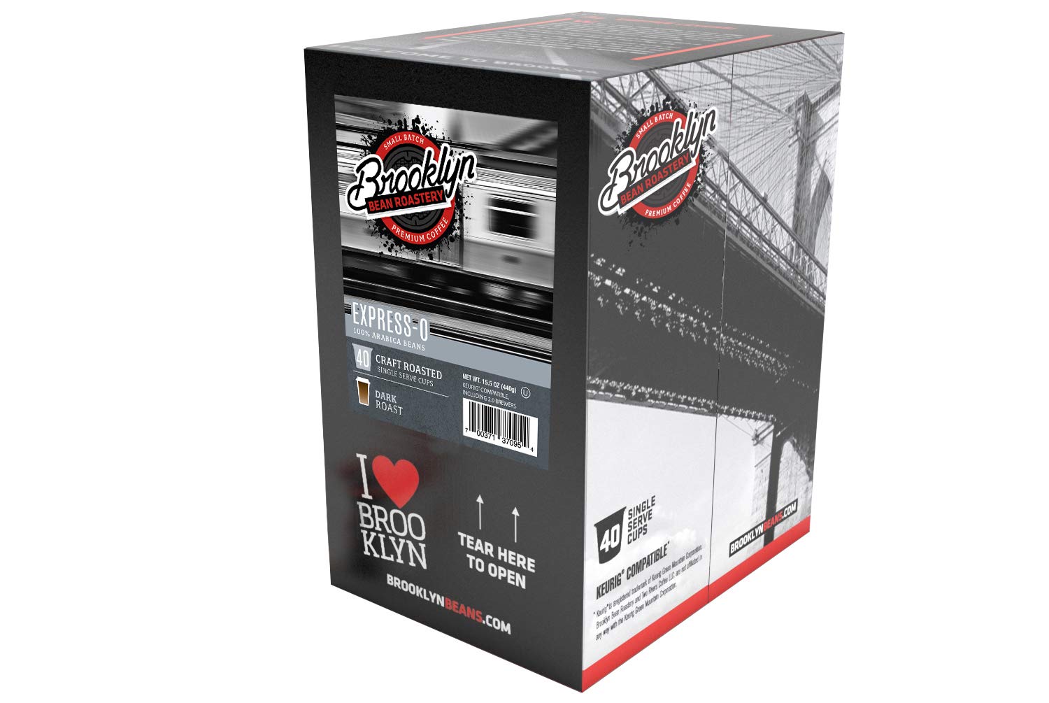 Brooklyn Beans Coffee Pods, Medium Roast Gourmet Variety Pack - Compatible with Keurig K Cup Brewers Including 2.0 Machines, 40 Count