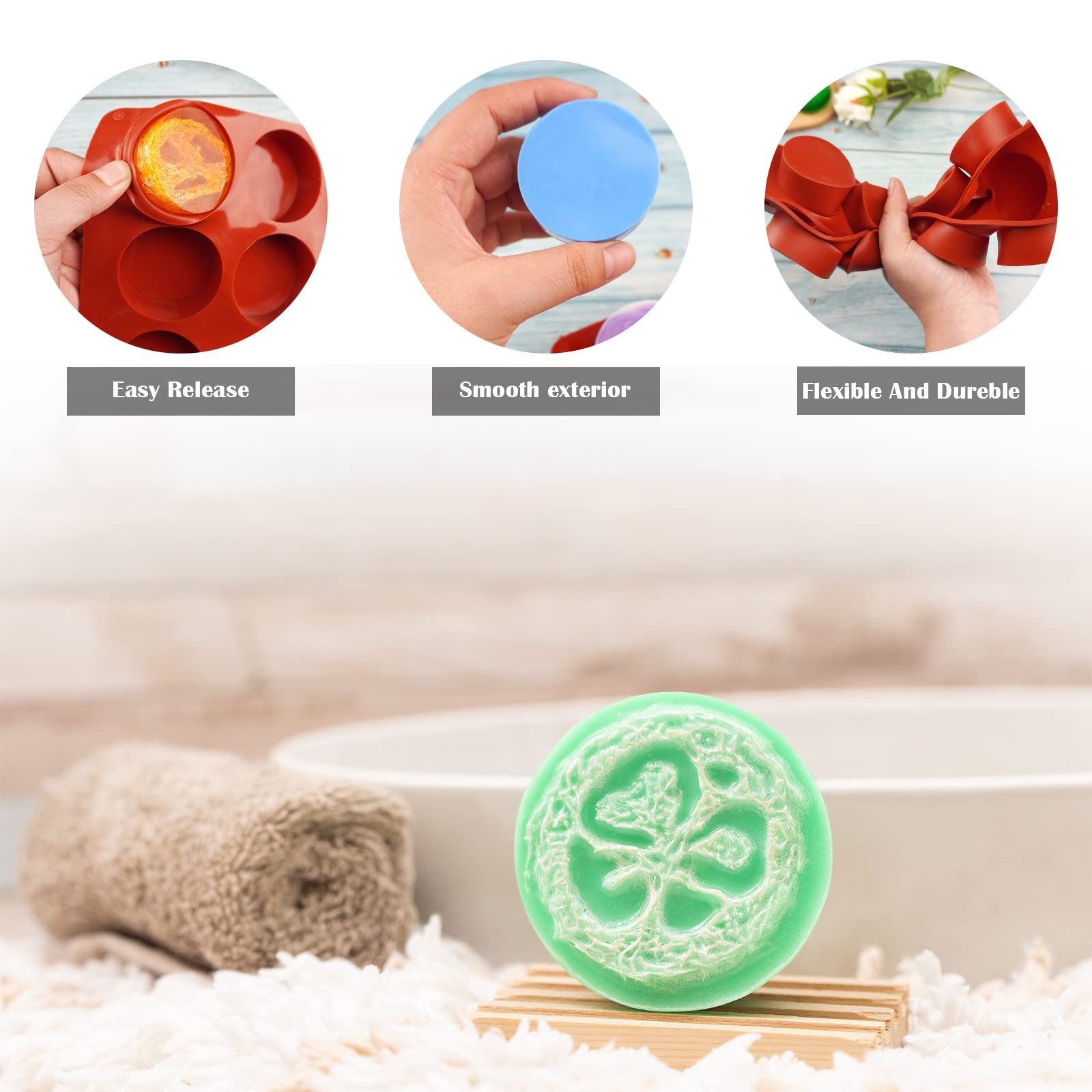 Sakolla 2 Pack Insect Silicone Soap Molds, 6-Cavity Dragonfly Butterfly Ladybug Shape Silicone Molds for Soap Making, DIY Baking Mold for Lotion Bars, Chocolate, Candy, Muffin, Biscuit, Cookie Pans