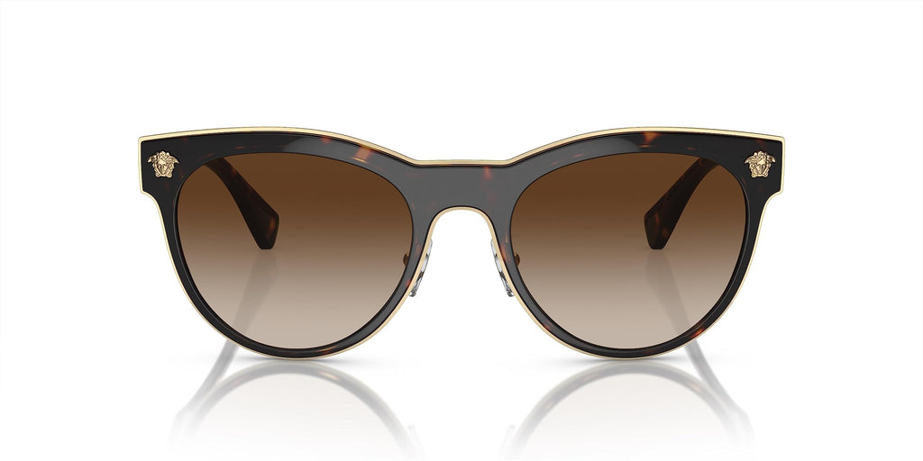 VERSACE VE2198 Phantos Shape Metal Sunglasses 54mm