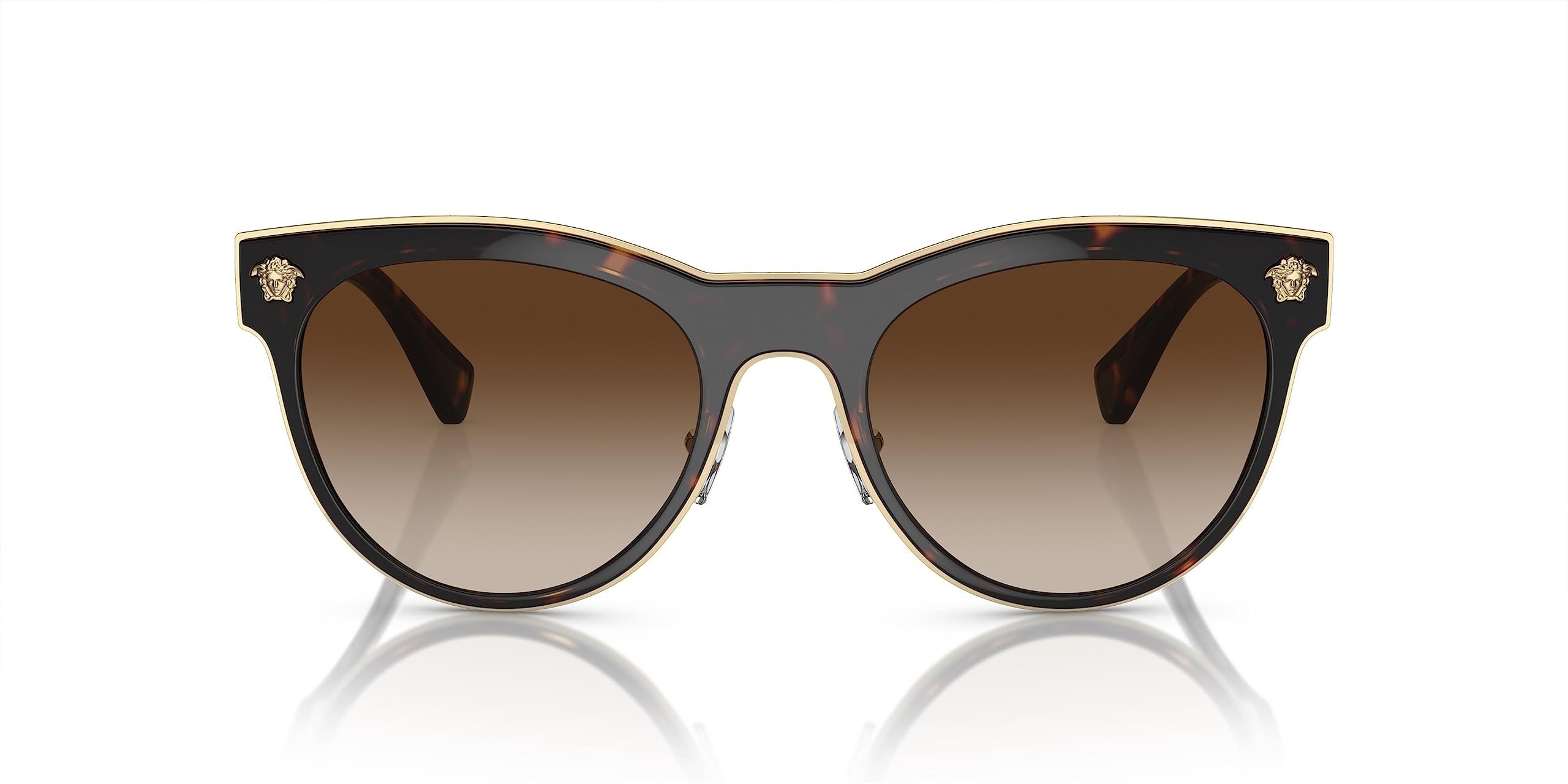 VERSACE VE2198 Phantos Shape Metal Sunglasses 54mm