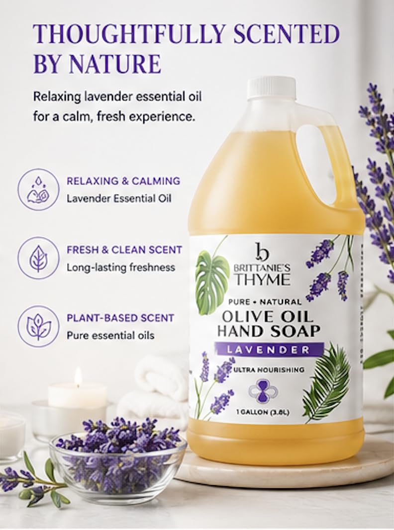 Brittanie’s Pure Castile Liquid Soap Refill, Bergamot Lime, 12 Ounce | Dish Soap, Hair & Body, Home, Gentle and Pure, Made with Natural Luxurious Oils, Vegan & Gluten Free Non-GMO