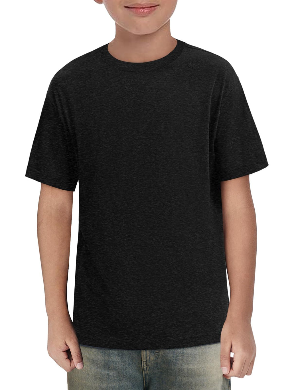 Haloumoning Boys Short Sleeve Shirts Kids Summer Crewneck T-Shirts Casual Tops Tees 5-14 Years