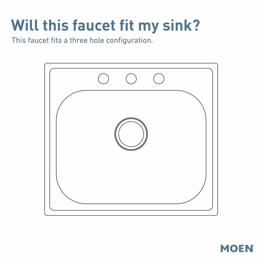 Moen Brushed Gold Weymouth Two Handle Pulldown Bridge Kitchen Faucet, S73204BG