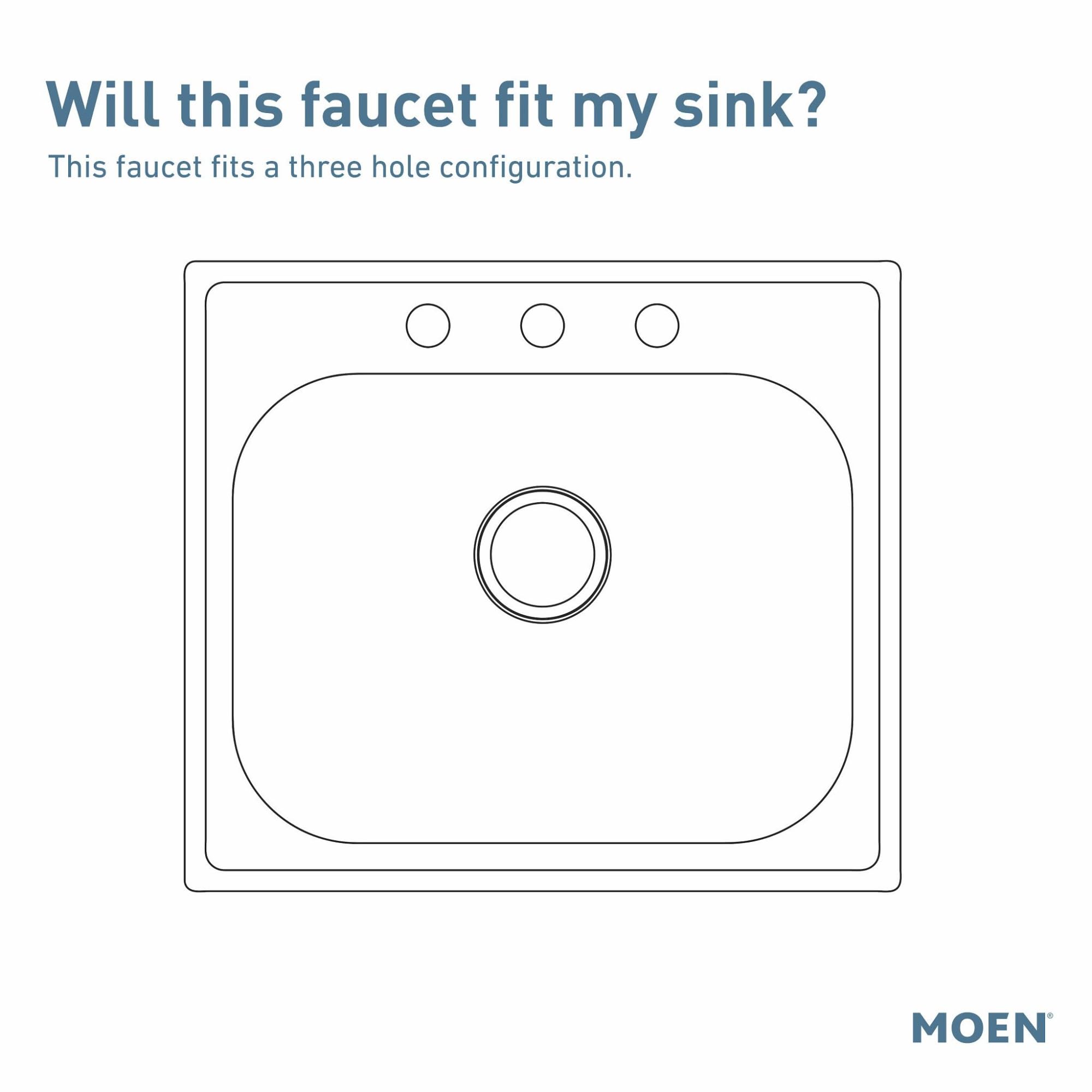 Moen Brushed Gold Weymouth Two Handle Pulldown Bridge Kitchen Faucet, S73204BG
