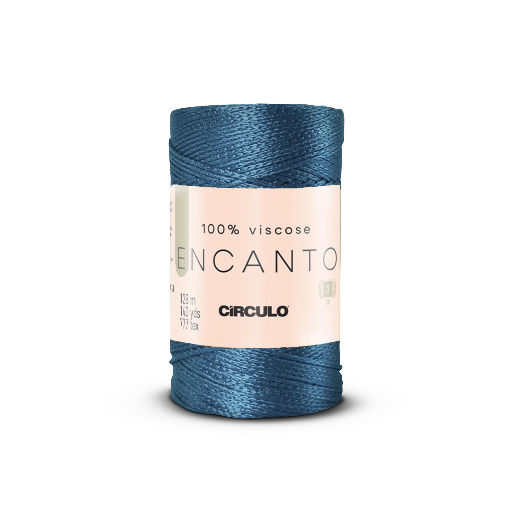 CIRCULO Encanto Slim Roll Yarn 100% Viscose - Luxury & Shine - Sport Weight Yarn - 262 yds, 3.52 oz - Color 1289 - Canary