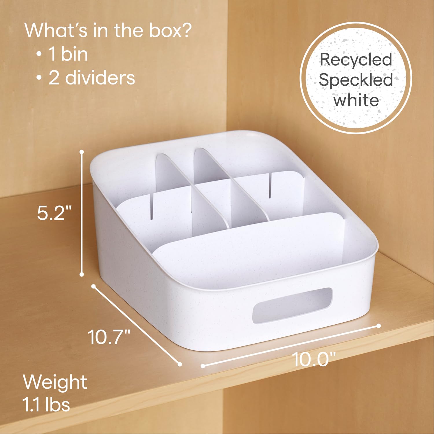 YouCopia ShelfBin Packet Organizer, 4-Tier Stairstep Raised Divided Bin, BPA-Free Storage Caddy for Kitchen Pantry and Cabinet Organization, Tea Bags, Medicine, and More