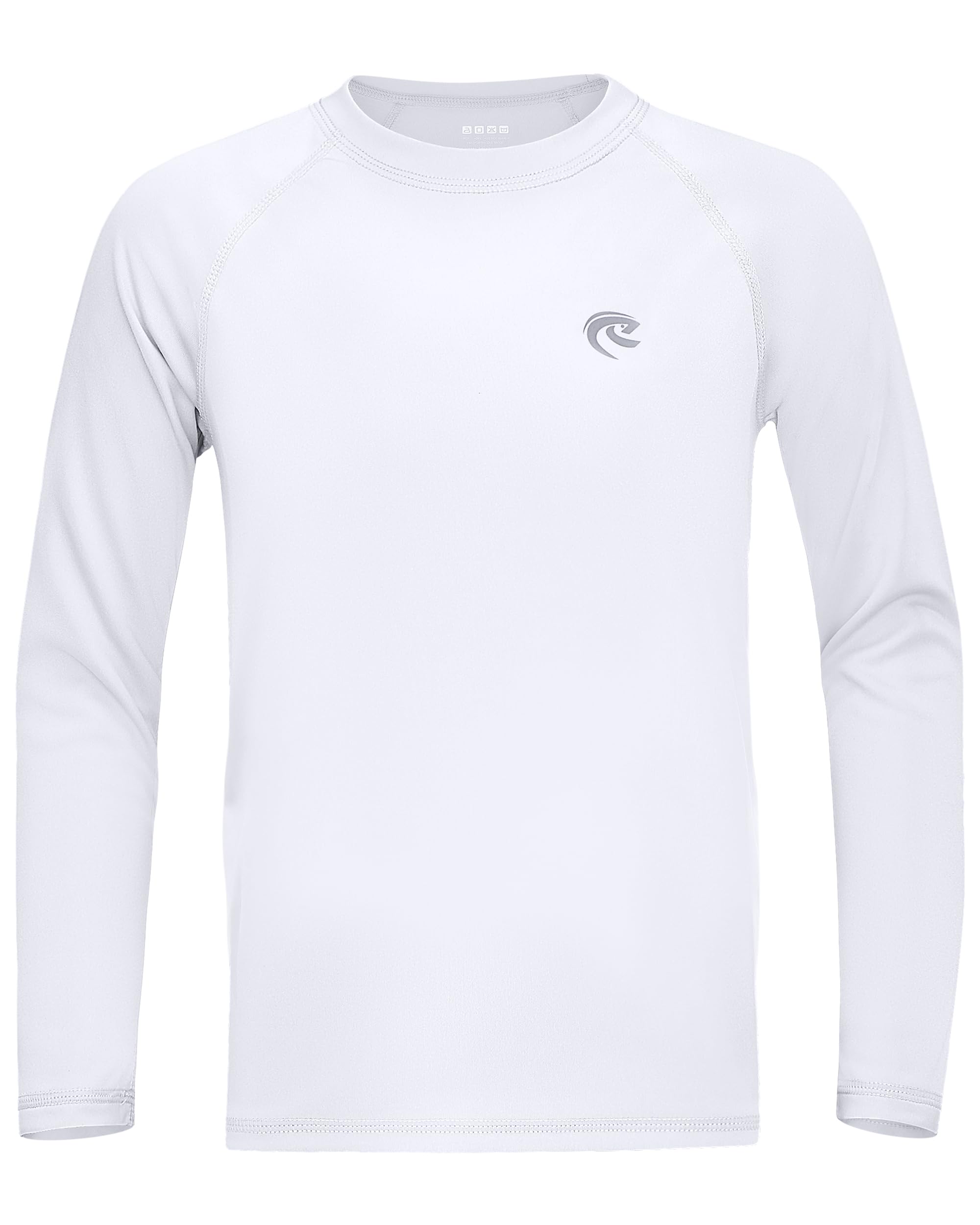 Boys UPF 50+ Swim Shirt Long Sleeve, 1 or 2 Pack UV Sun Protection Rash Guard, Youth Kids SPF Water Shirts for Beach Surf