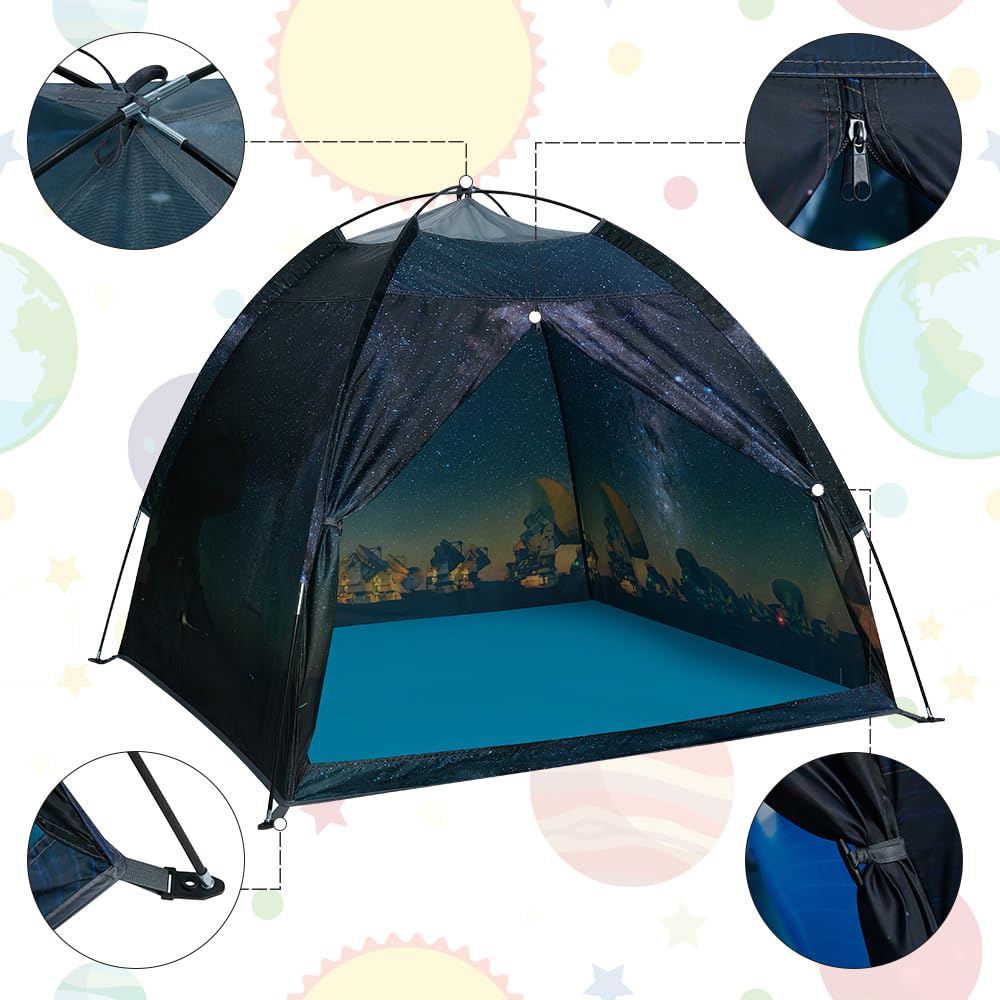 Mnagant Kids' Alpaca Tent - Fun Pop-Up Playhouse for Boys and Girls - Easy Setup, Indoor/Outdoor Adventure Tent - 47" x 47" x 43"