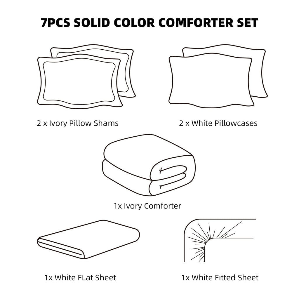 weigelia Twin Comforter Set 5 Pieces Beige Bed in A Bag Soft Queen Bedding Set Lightweight Comforter Set for Women and Men（Comforters, Flat & Fitted Sheets, Pillowcases & Shams）