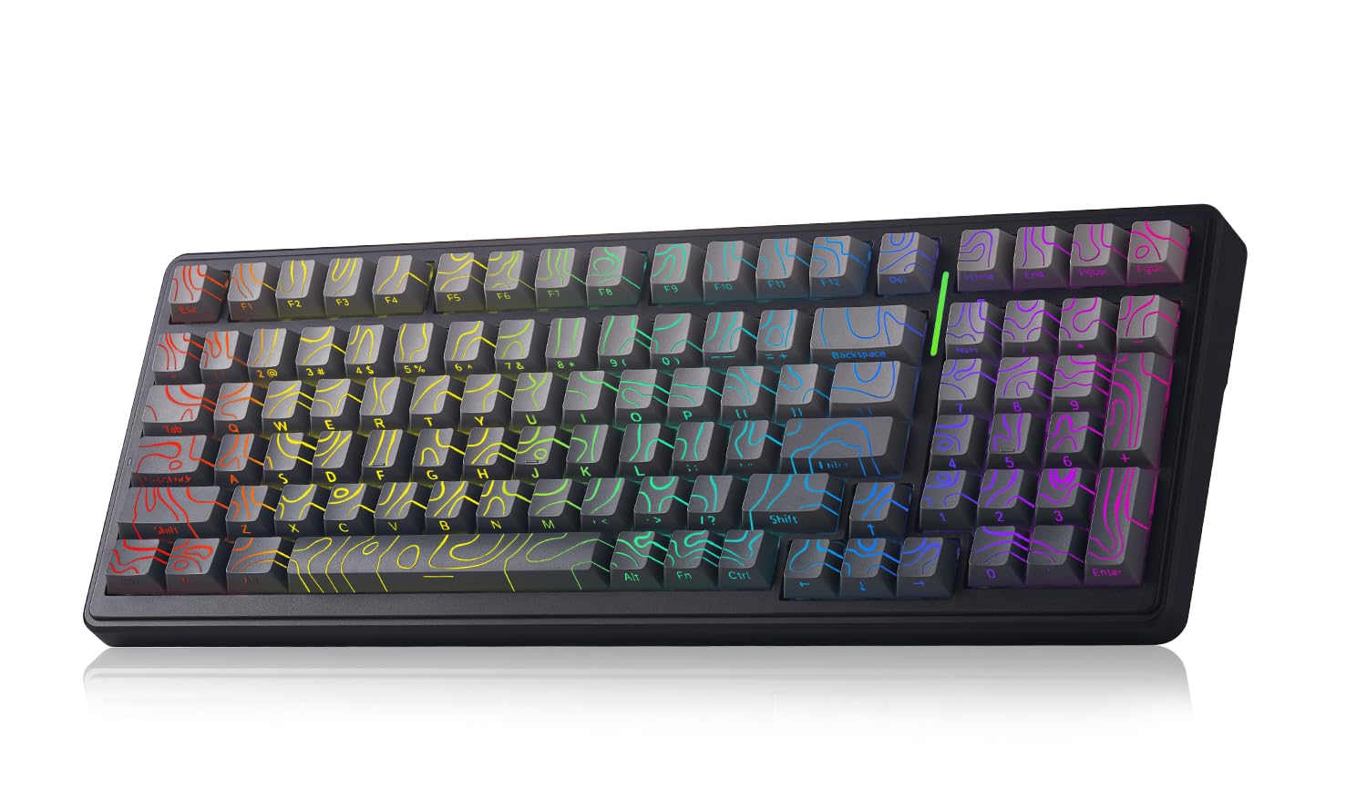 Aula F99 Mechanical Gaming Keyboard, Wireless Creamy Keyboard Hot Swappable Custom Keyboards Rechargeable, Tri-Mode BT5.0/2.4GHz/USB-C, Pre-lubed Linear Switches, RGB Backlit, Gasket Structure