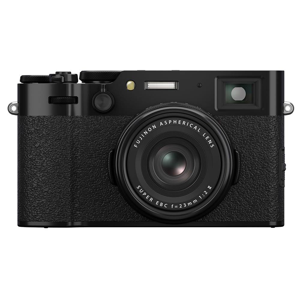 Fujifilm X100VI 40.2 MP Mirrorless Camera with Fixed 23mmF2 Lens (APS-C X-Trans CMOS 5 Sensor, X-Processor 5, Hybrid Viewfinder, LCD Tilt Touchscreen, Face Detection AF, 20 Film Simulations - Black