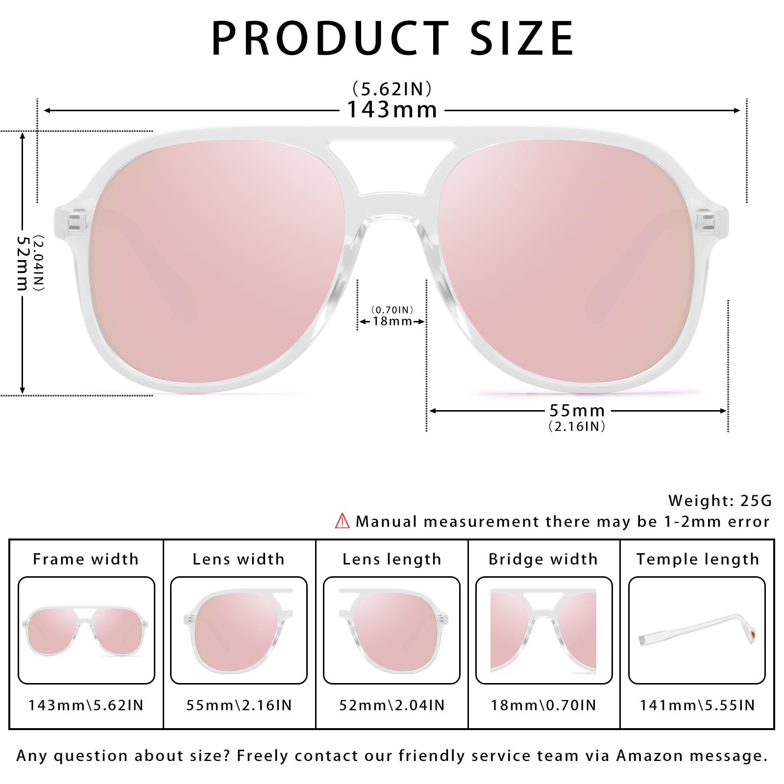 YDAOWKN Retro Square Aviator Sunglasses for Womens Mens Vintage 70s Double Bridge Sun Glasses