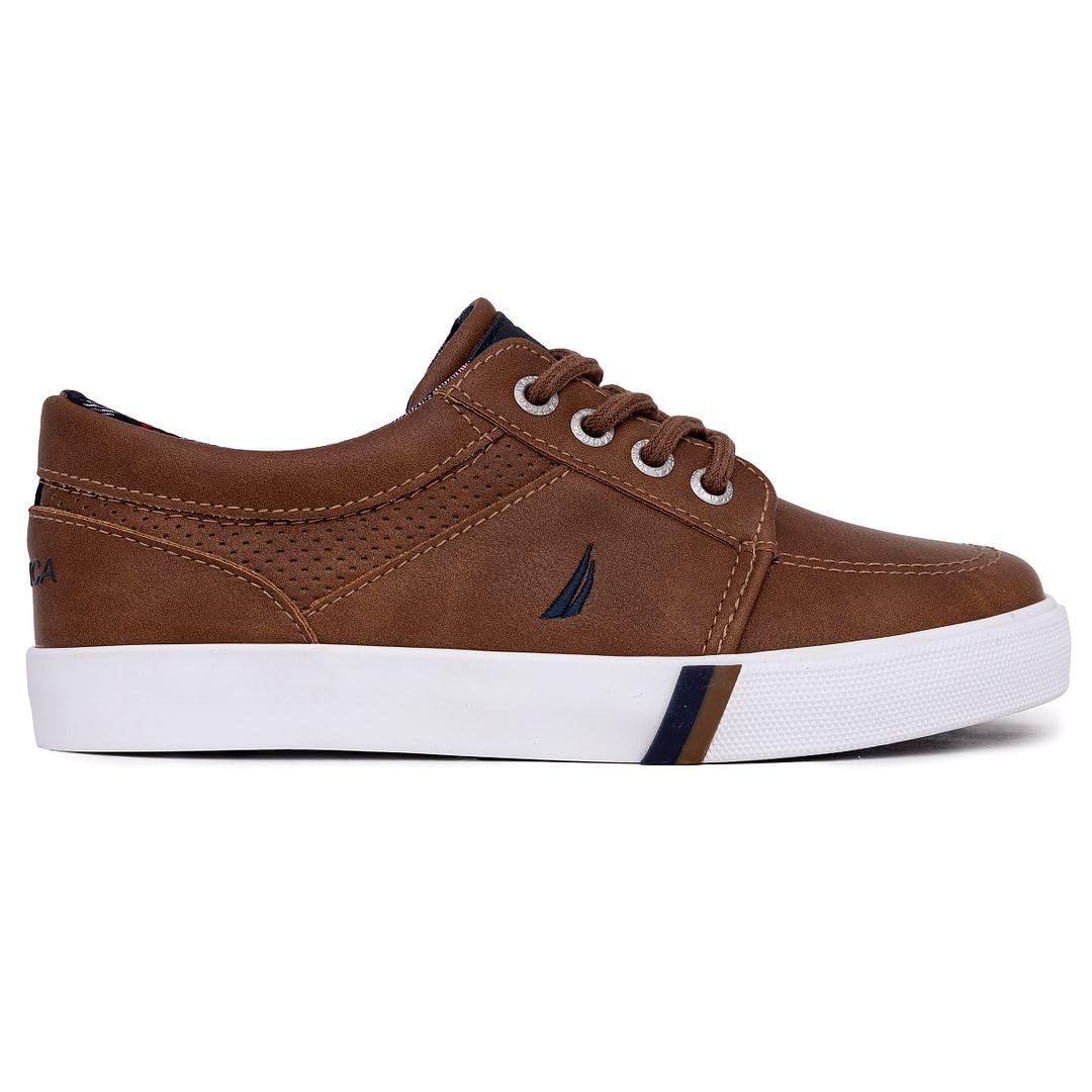 Nautica Kids Boys Lace-Up Fashion Sneakers Low-Top Dress Shoes for Youth - (Big Kid/Little Kid)