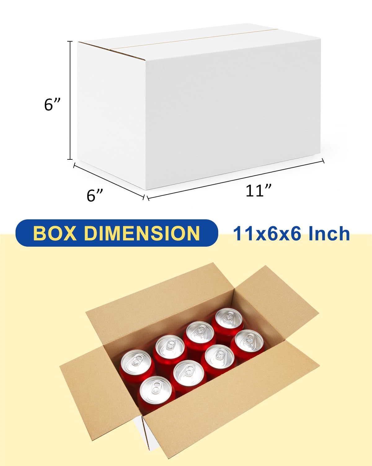 40-Pack-Small-Shipping-Boxes-6x4x4, Corrugated-Cardboard-Boxes-for-Packaging-Small-Business, Brown-Boxes-Mailers