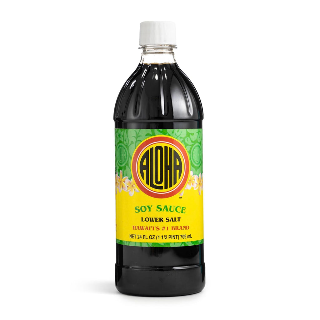 Aloha Shoyu - Lower Salt Soy Sauce with 25% Less Sodium - Versatile and Balanced Shoyu Sauce - Made in Hawaii - 12 oz. Bottle