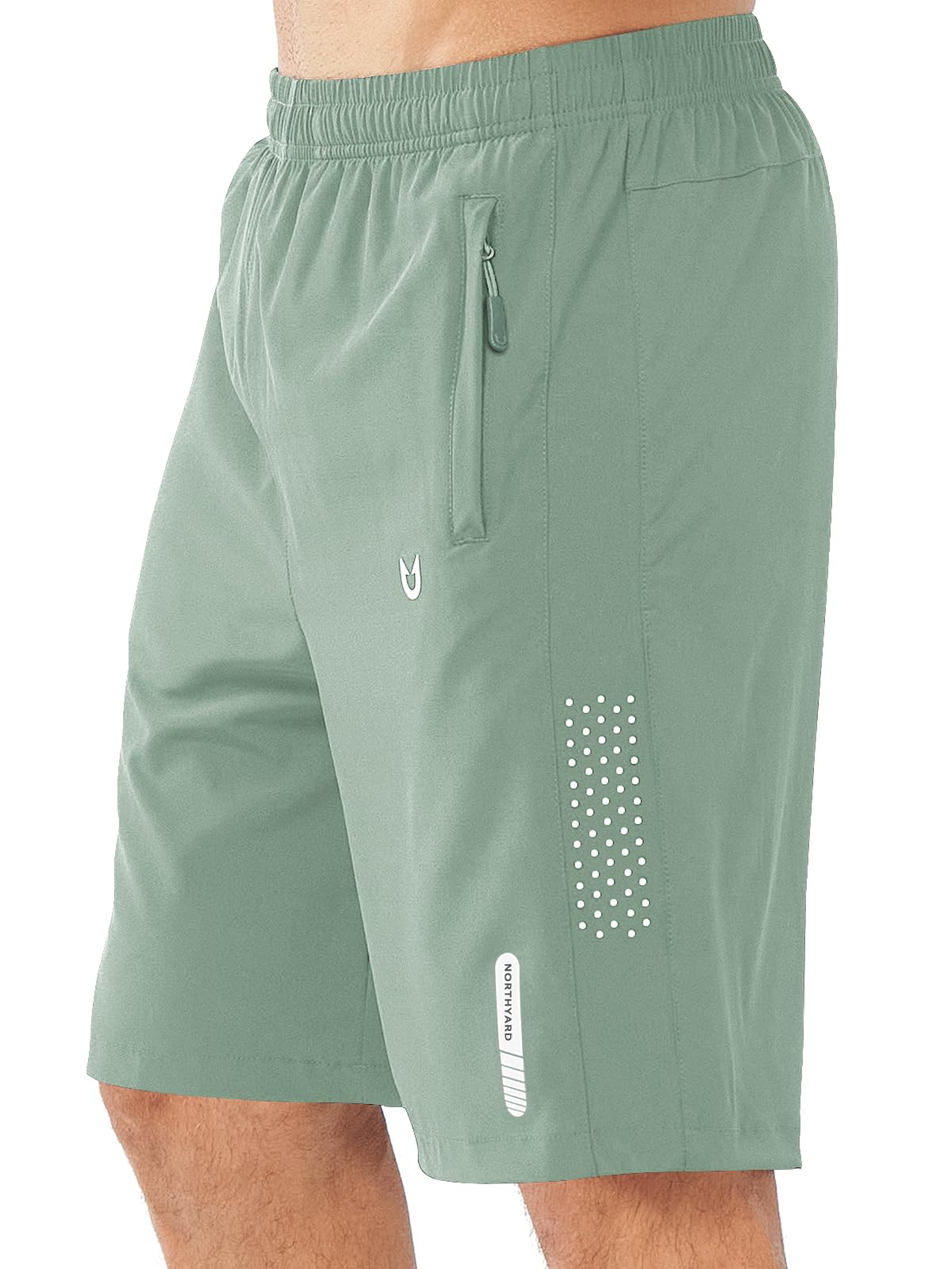 NORTHYARD Men's Athletic Running Shorts Gym Workout 7"/9"/5" Quick Dry Lightweight Sports Basketball Tennis 3 Zipper Pockets