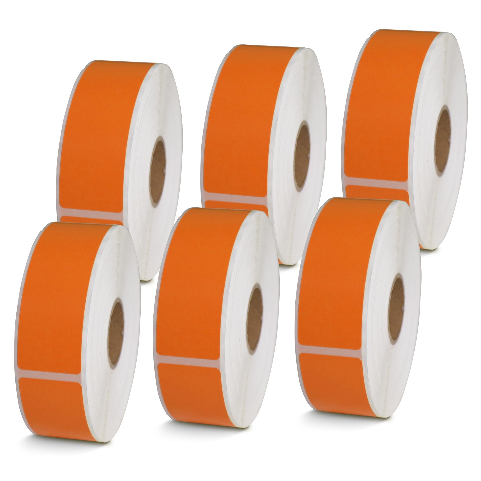BETCKEY - 1" x 0.5" Small Labels Compatible with Zebra & Rollo Label Printer, Premium Adhesive & Perforated[Light Blue, 6 Rolls, 14580 Labels]