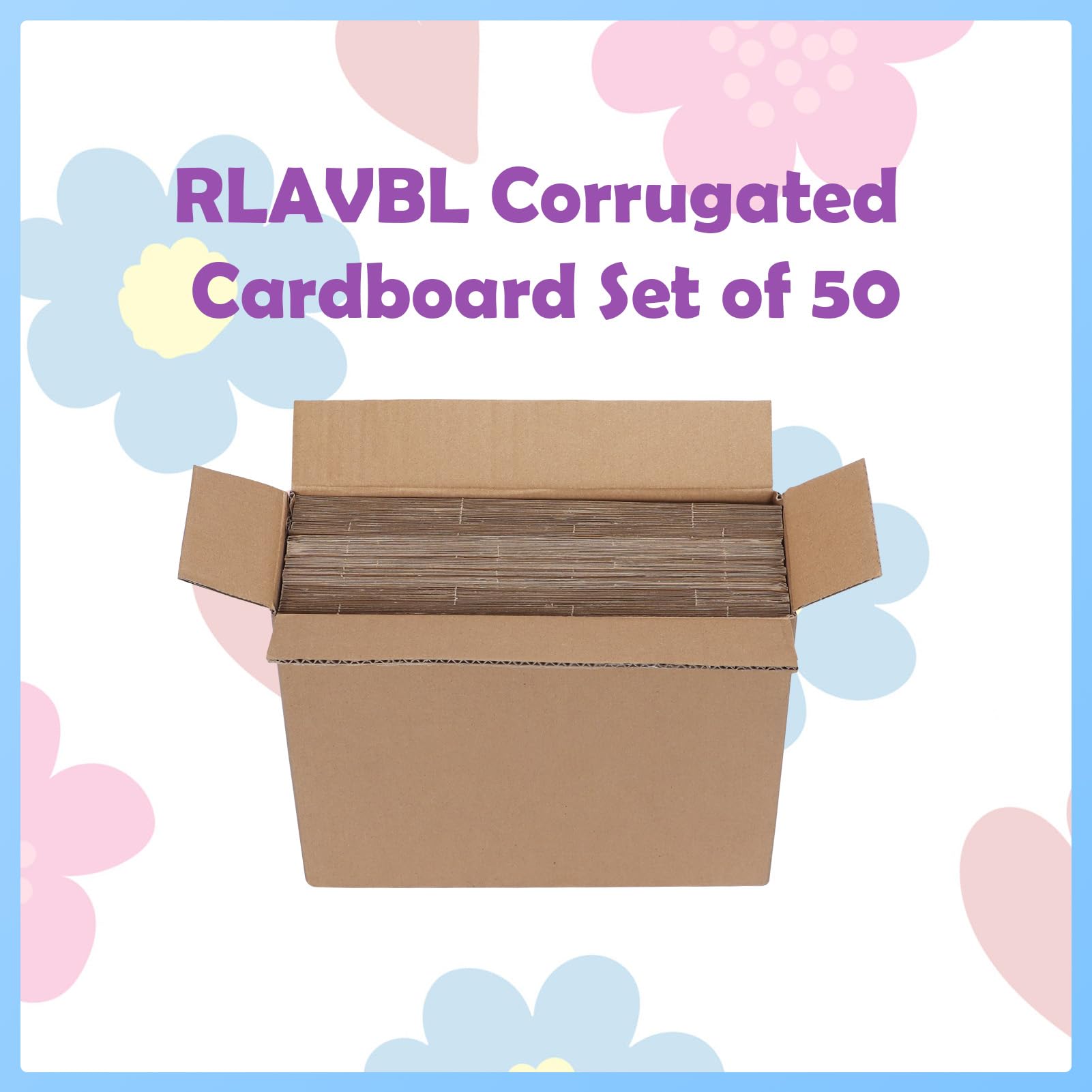 RLAVBL 200 Pack 3.5x4.5 White Corrugated Cardboard Sheets, Flat Cardboard Inserts for Shipping, Mailing, Packing, DIY Crafts