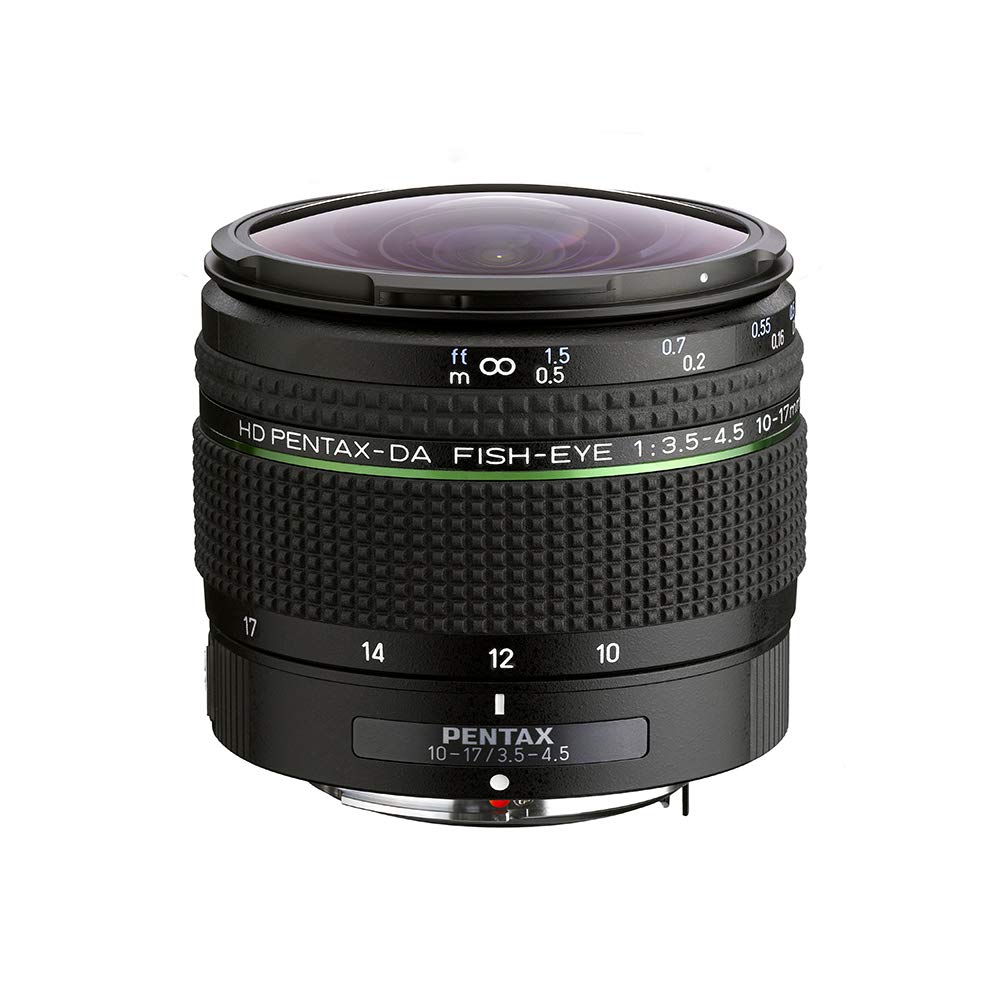 Pentax HD-DA Fish-Eye 10-17mm F3.5-4.5 ED Ultra Wide Angle Zoom Lens Compact & Lightweight Diagonal fisheye Lens for K-1 II,K-70, KP & PENTAX DSLR Cameras, Black, 23130