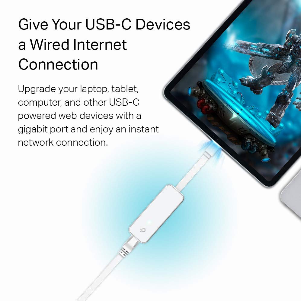 TP-Link Ethernet Splitter 1 to 2, 1000 Mbps High Speed Dual-Port Internet Splitter, Compatible w/ Cat8/7/6/5e/5, USB-C & Ethernet Cables Included, Aluminum Case, Plug and Play for Routers & More EH210