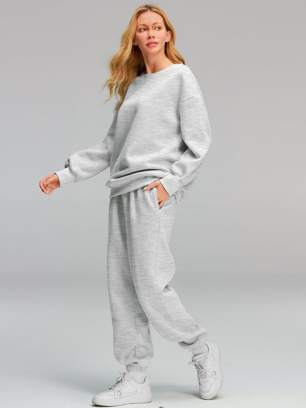 AUTOMET Womens 2 Piece Outfits Sweatsuit Lounge Sets Matching Sweat Set Pockets