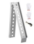 6FT Foldable Aluminum Motorcycle Loading Ramp, 440lbs Capacity Portable Single Truck Ramp for Dirt Bikes, E-Bikes and Trailers, 1 Pack with Safety Strap