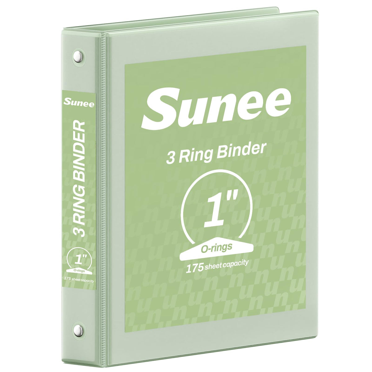 SUNEE 3 Ring Binder 1/2 Inch 1 Pack, Clear View Binder Three Ring PVC-Free (Fit 8.5x11 Inches) for School or Office Supplies, Black