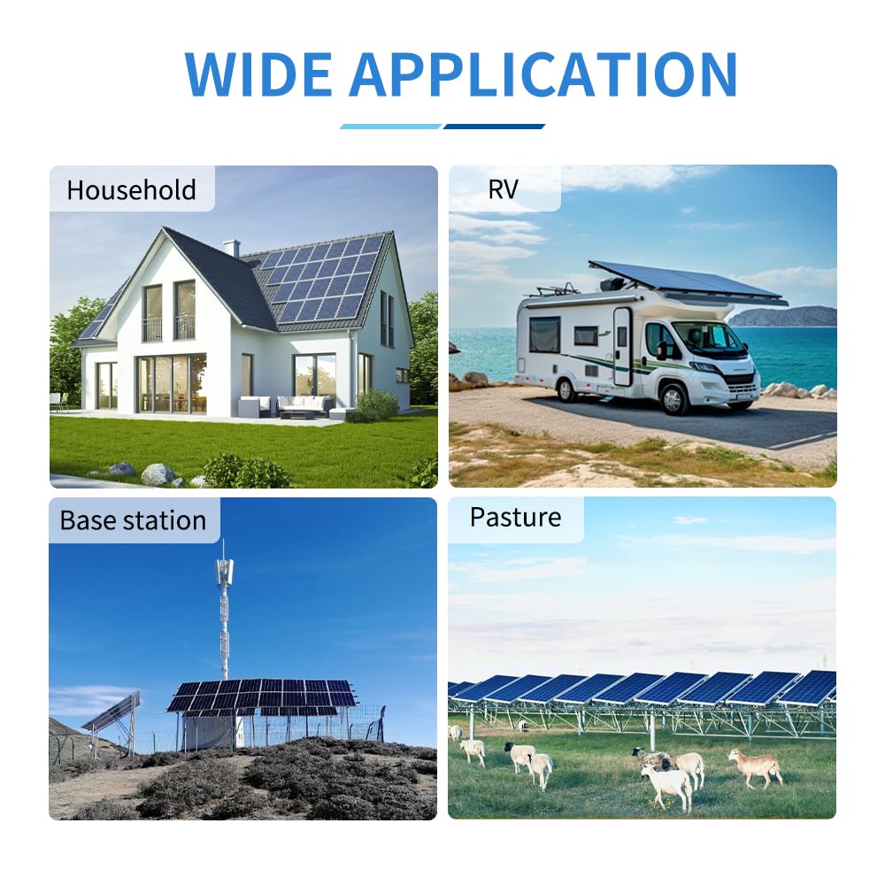 Ampinvt 40A MPPT Solar Charge Controller 12V 24V 36V 48V Auto, PV 150V Max Input Solar Panel Regulator 40amp for AGM Sealed Gel Flooded Lithium Battery