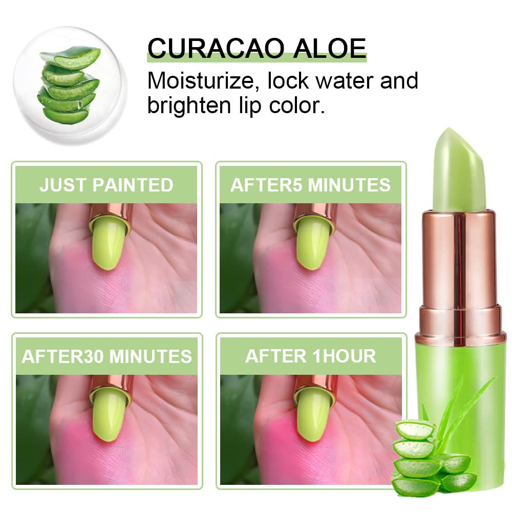 evpct 2Pcs Blueberry Tinted Lip Balms PH Lip Color Changing Lipstick Balm Stain Gift Set Queen for Women Girls Korean Mood Long Lasting Color Change Light Pink Lipstick Lip Tint Plumper Gloss