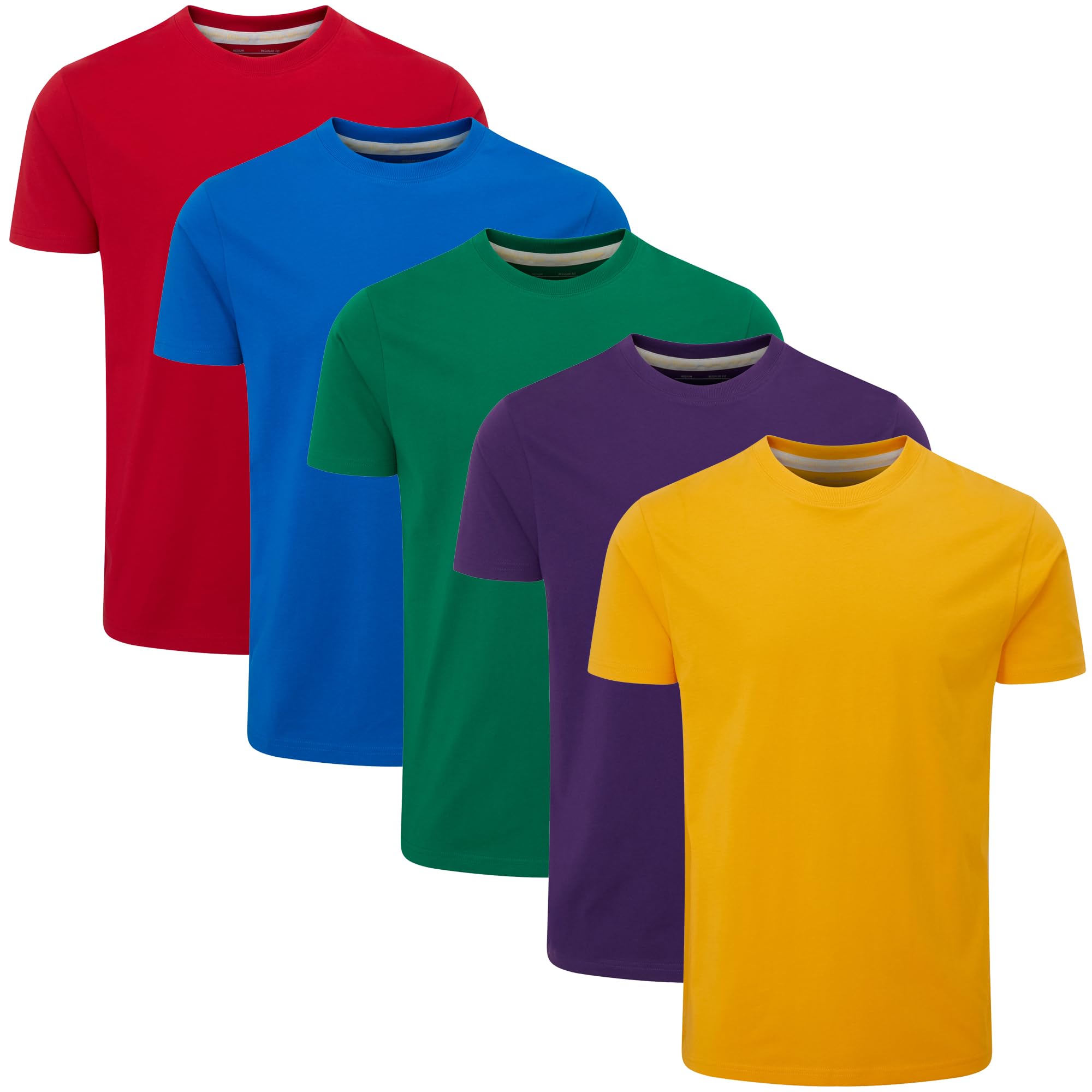 Charles Wilson Men's 5 Pack Crew Neck T-Shirt