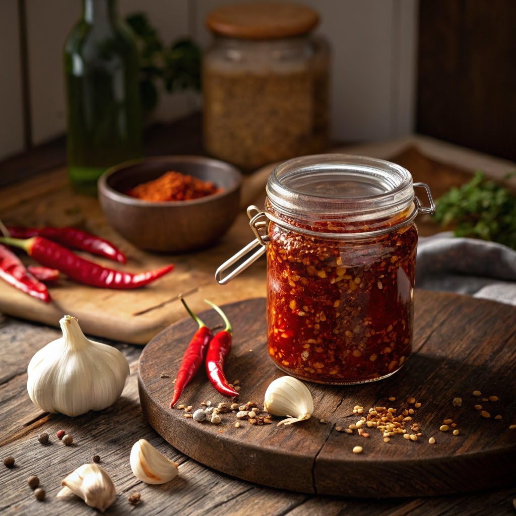 Redbloom Gut-Healthy Chili Crisp - Organic Chili Oil, No Seed Oils, Low-Fodmap, Vegan, Crunchy Hot Sauce, Good on Everything, 6oz (Pack of 1) - Medium Aroma