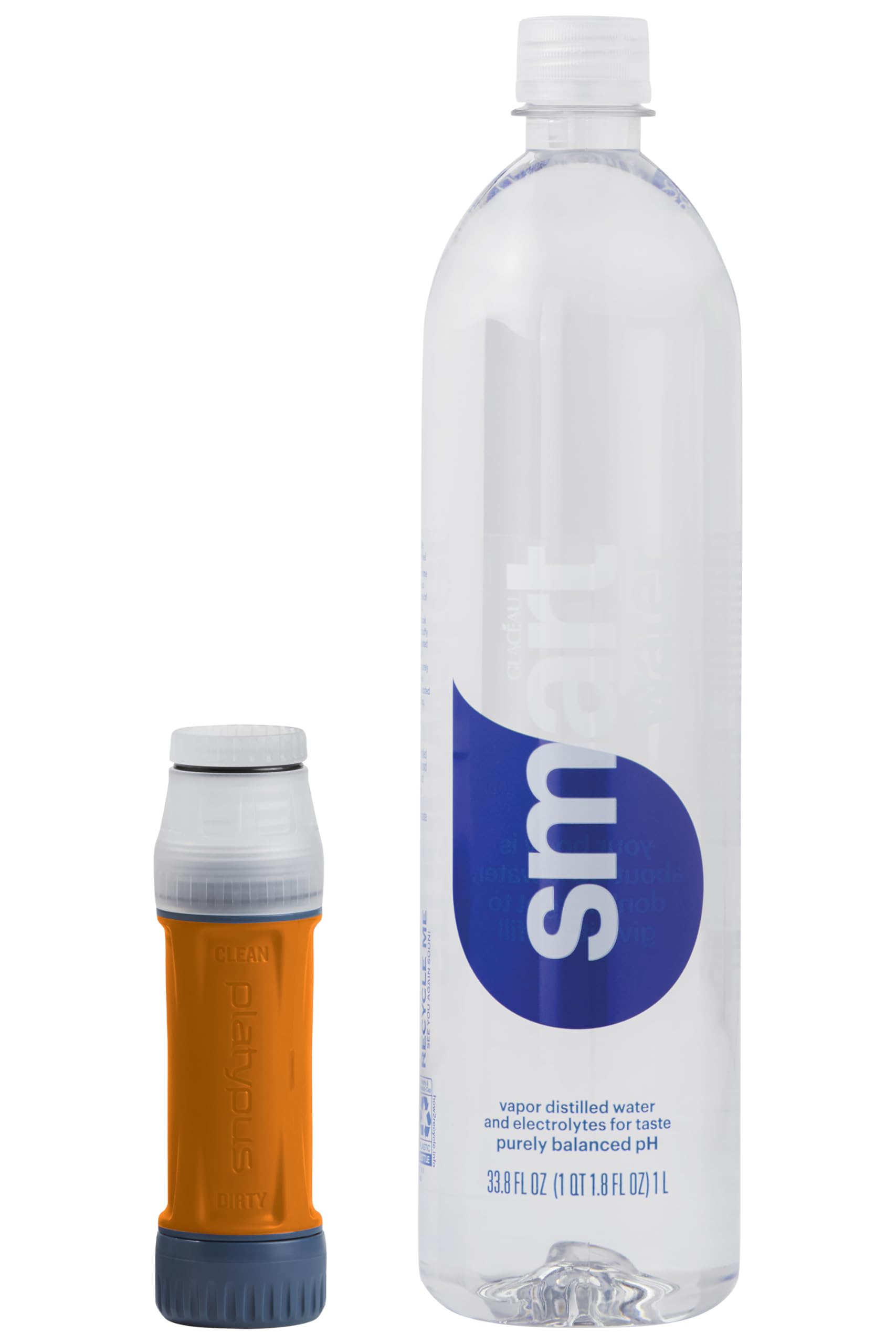 Platypus Quickdraw Ultralight Backpacking Water Filter, Blue