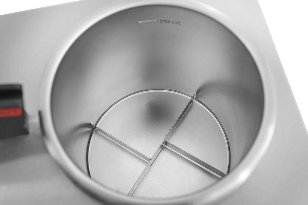 Kratos Commercial Hot Topping Dispenser with Heated Spout. 3.5 Quart Capacity - Accepts #10 Cans. Countertop Stainless Steel Warmer & Dispenser for Cheese, Hot Fudge, Caramel Sauce. 120V (29M-008)