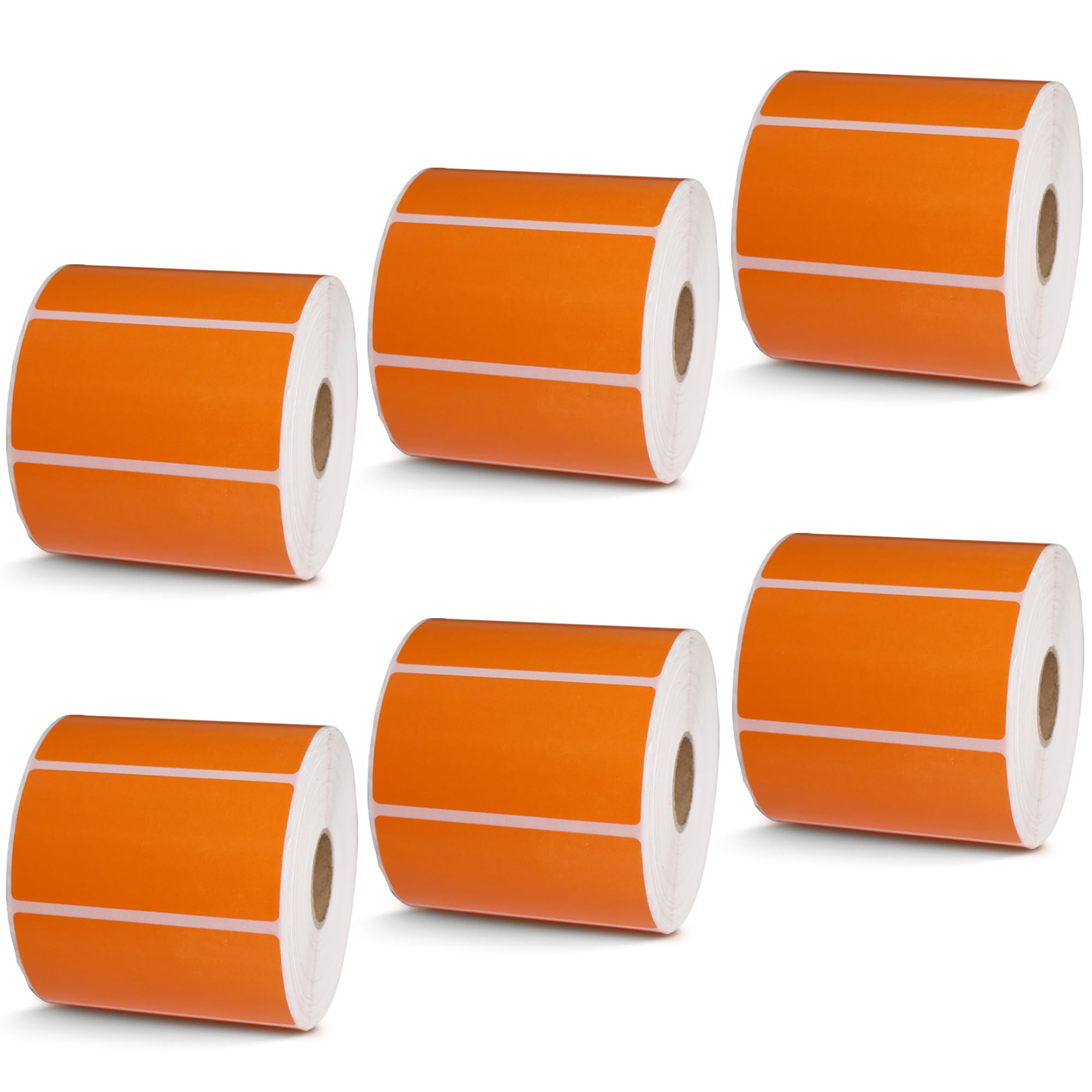 BETCKEY - 1" x 0.5" Small Labels Compatible with Zebra & Rollo Label Printer, Premium Adhesive & Perforated[Light Blue, 6 Rolls, 14580 Labels]