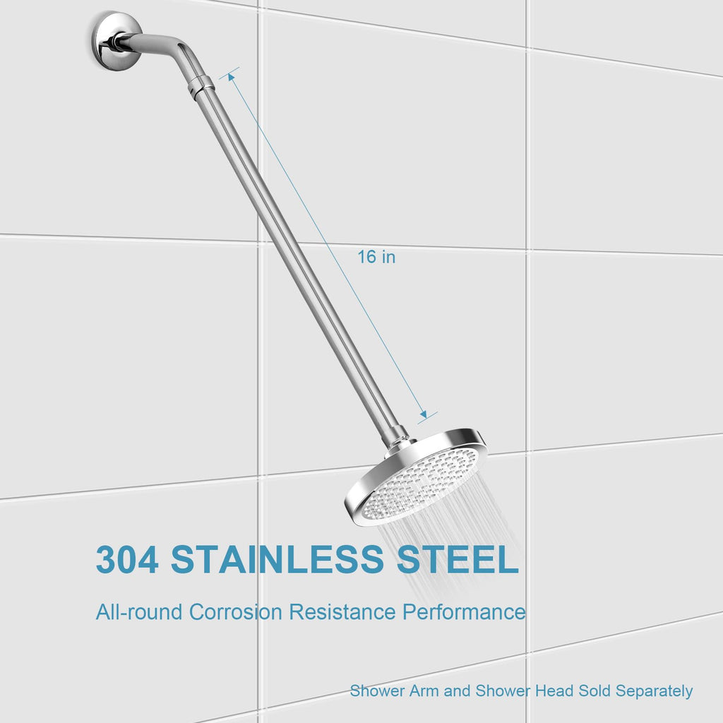 OFFO Shower Head Extension Arm, Shower Arm Extension Shower Head Extender Made of 304 Stainless Steel Shower Pipe Extension, Bright Gold 3 in