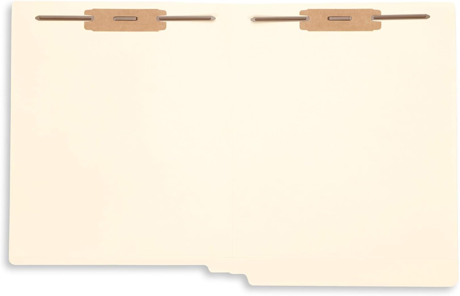 Blue Summit Supplies 100 Manila Fastener File Folders with End Tabs, Reinforced Straight Cut End Tab Folders with 2 Fasteners, Standard Medical File Folders, Letter Size, Manila, 100 Pack
