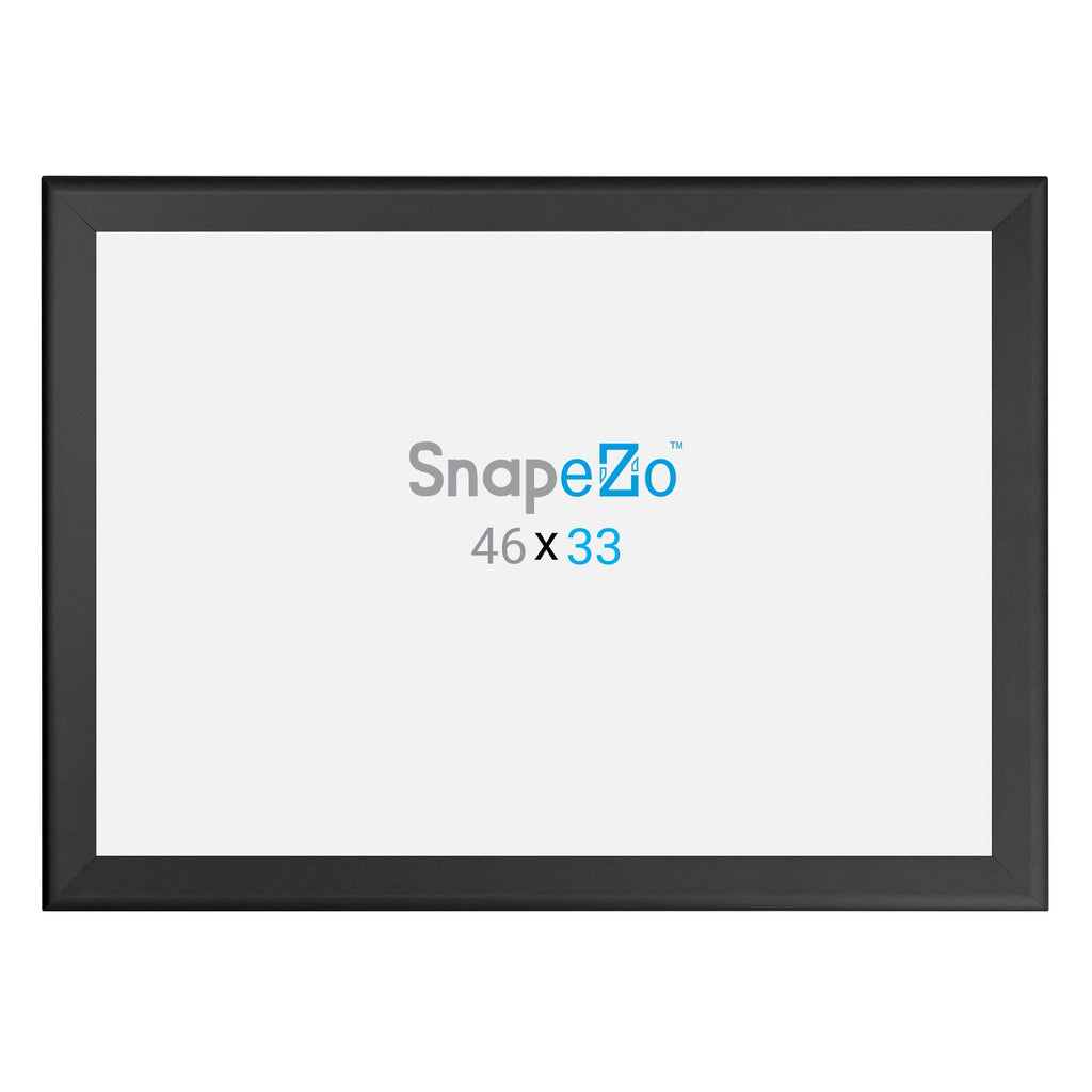 SnapeZo Movie Poster Frame 27x40 Inches, Black 1.7 Inch Aluminum Profile, Front-Loading Snap Frame, Wall Mounting, Wide Series for One Sheet Movie Posters