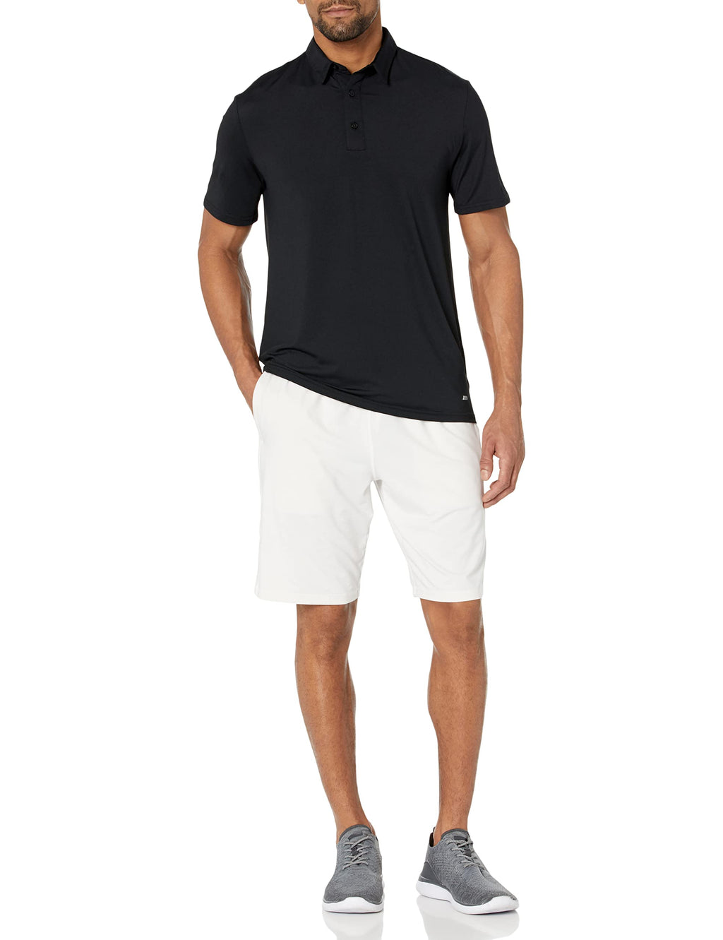 Amazon Essentials Men's Slim-Fit Quick-Dry Moisture Wicking Tech Stretch Short Sleeve Lightweight Golf Polo Shirt