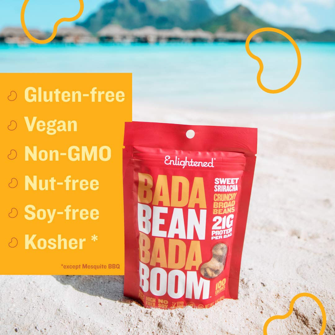 Bada Bean Bada Boom, Crunchy Roasted Broad Bean Snacks (Fava), High Protein, Vegan, Gluten-free - 110 Calorie Packs, Buffalo Wing, 4.5 Ounce (Pack of 6)