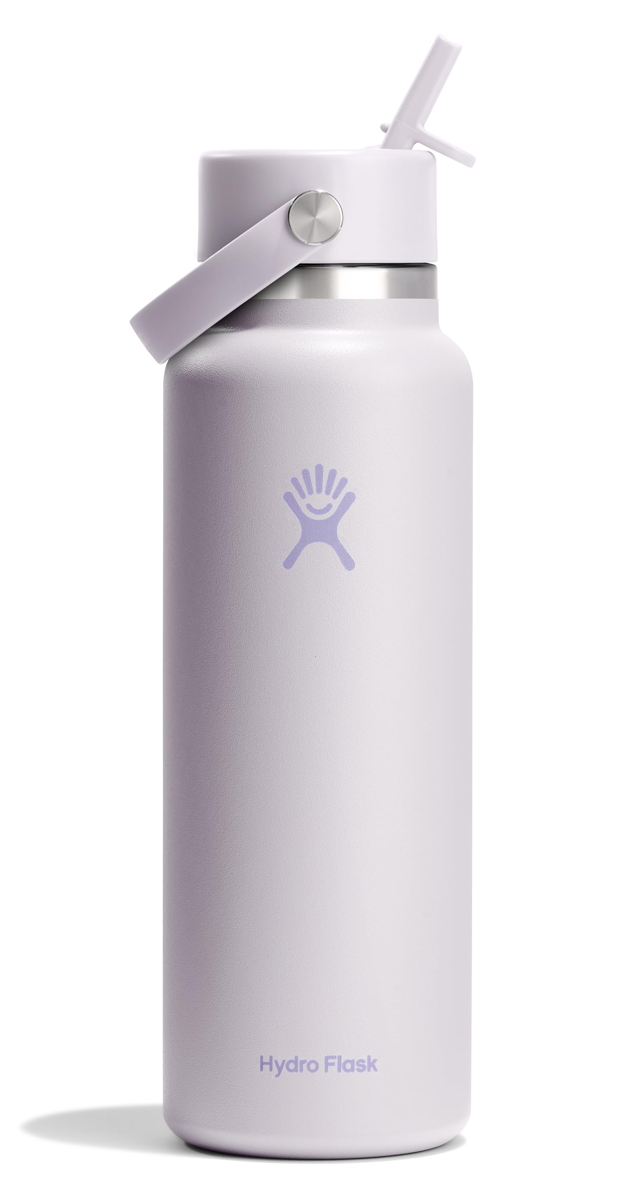 Hydro Flask Water Bottle - Insulated Stainless Steel - Wide Straw Lid, Non Spill, Leakproof in 24 Oz Forest Green Arc