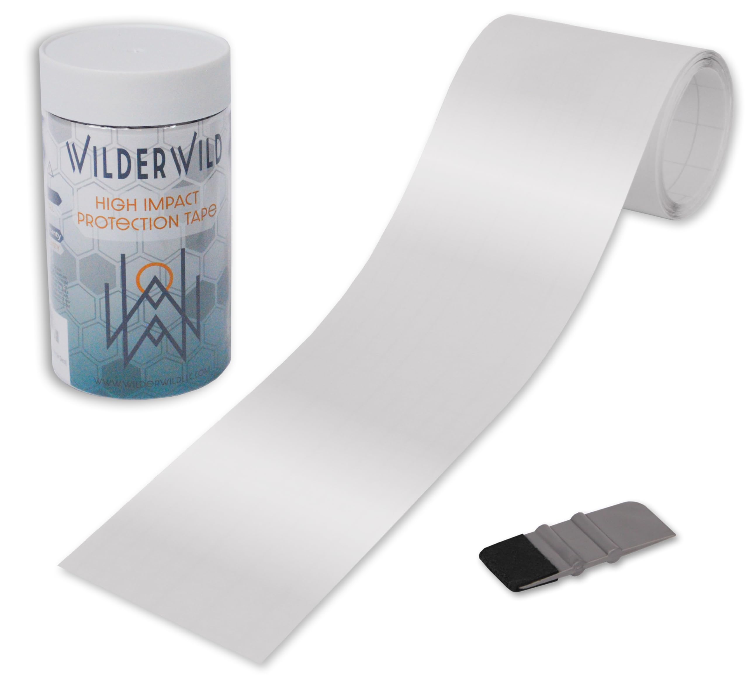 Bike Frame Protection Tape- High Impact Clear Vinyl Wrap Includes Tool (4”x72) Bicycle Frame Protector, Mountain Bike Frame Guard Chainstay Protector (Art Deco)