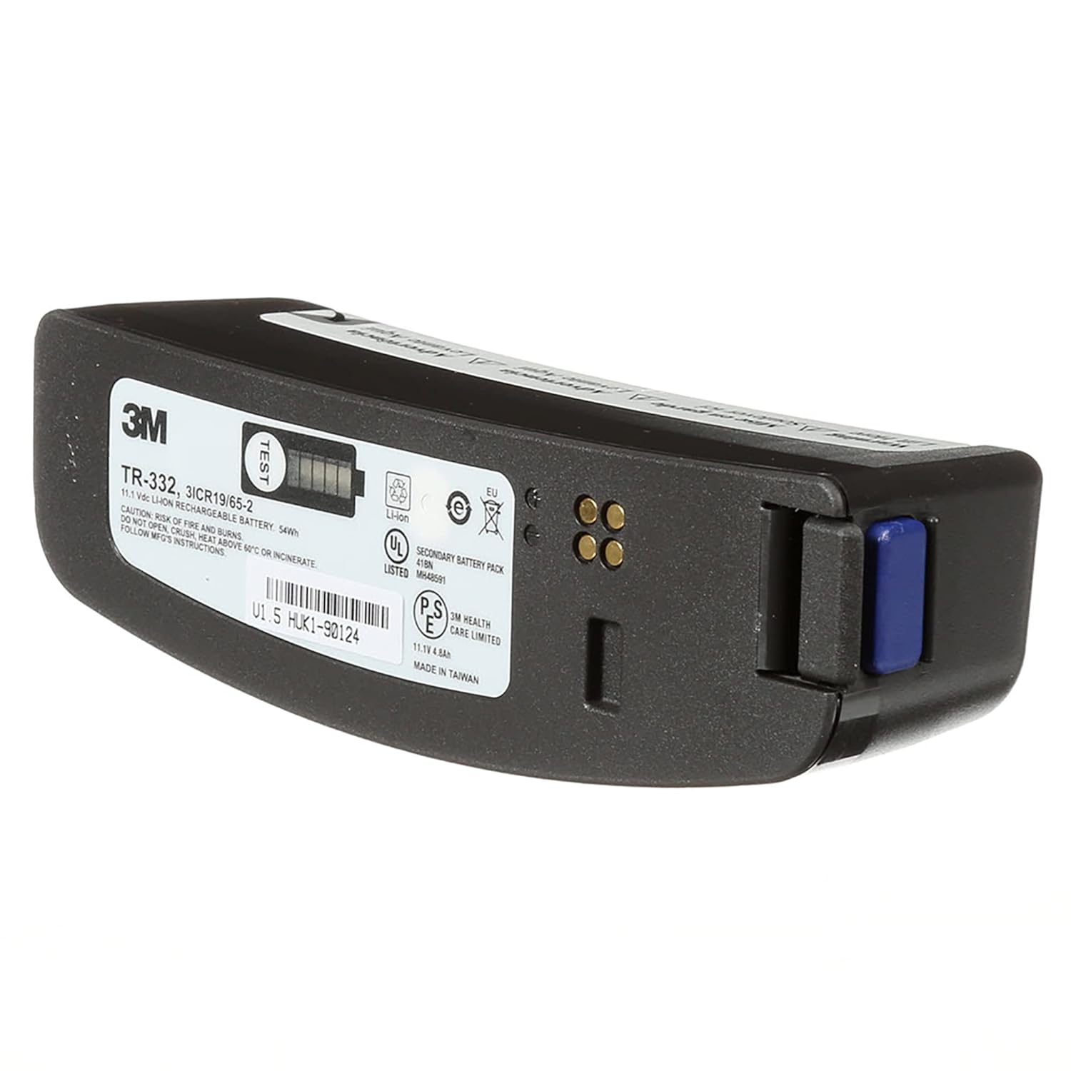 3M Versaflo 17364-case High Capacity Battery TR-332, for Versaflo TR-300 PAPR Black