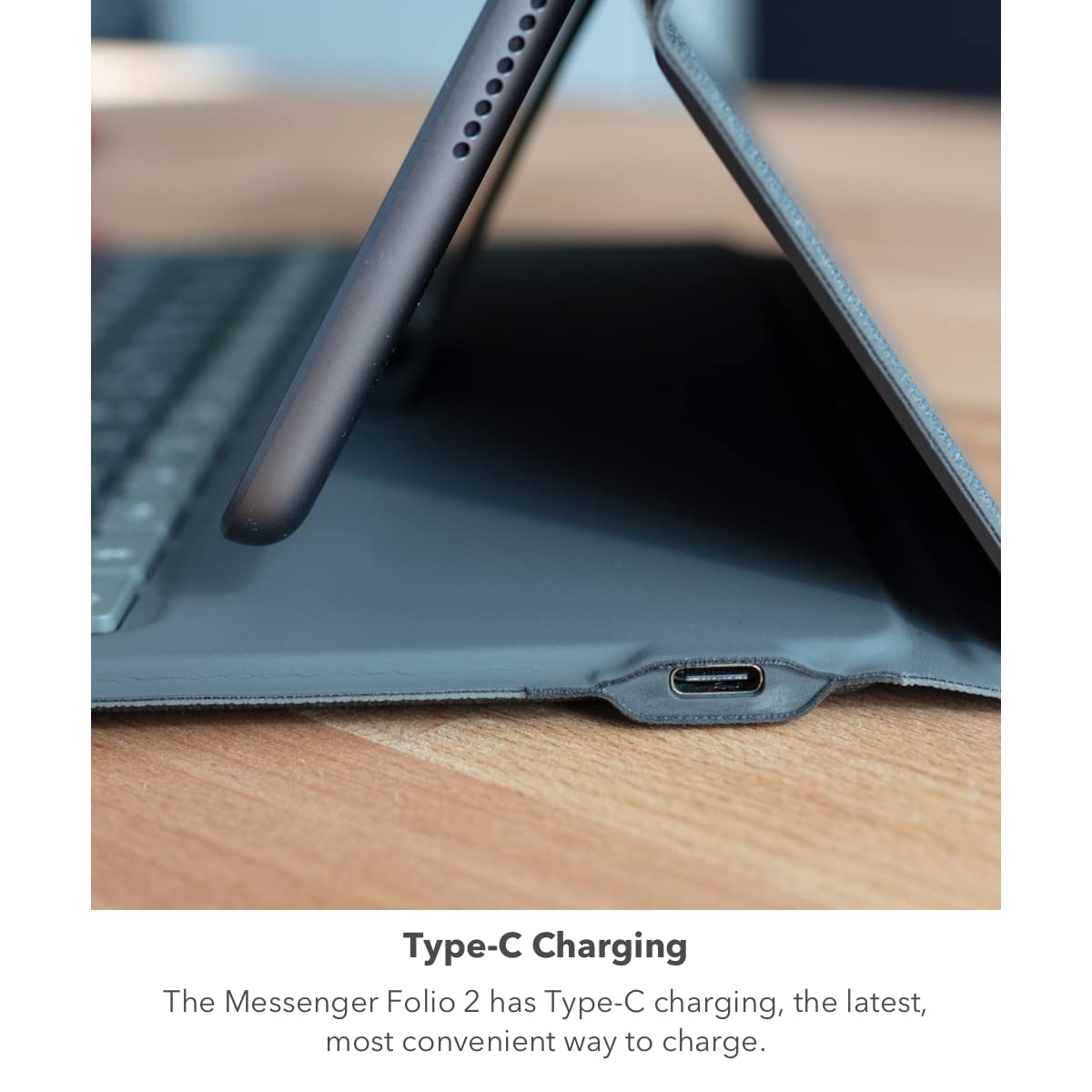 ZAGG - Messenger Folio 2 - Tablet Keyboard & Case for 10.2-inch iPad, 10.5-inch iPad/Air 3