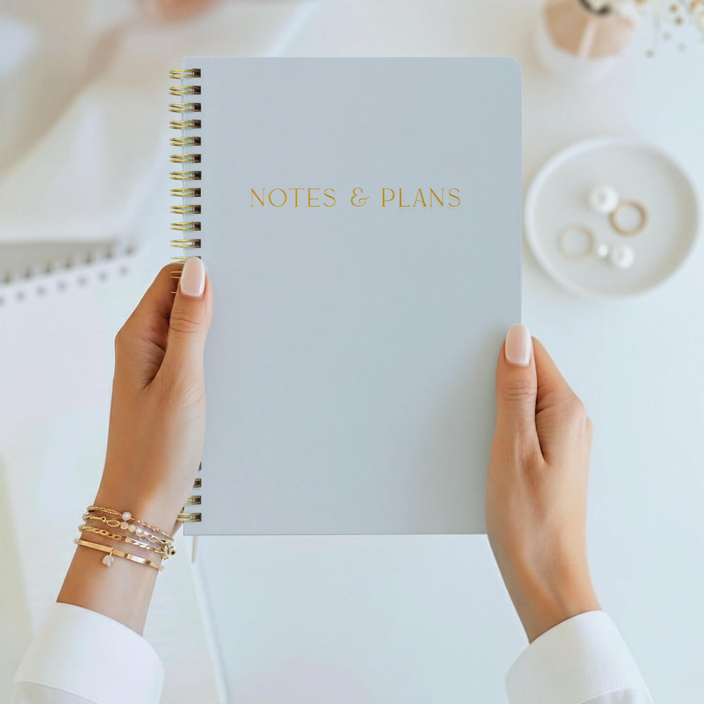 Beautiful Daily Planner And Notebook With Hourly Schedule - Aesthetic Spiral To do List Notepad to Easily Organize Your Tasks And Appointments - Stylish Book And School Or Office Supplies