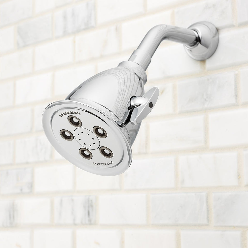 Speakman S-2005-HB-BC Hotel Anystream High Pressure 2.5 GPM Adjustable Shower Head, Brushed Chrome
